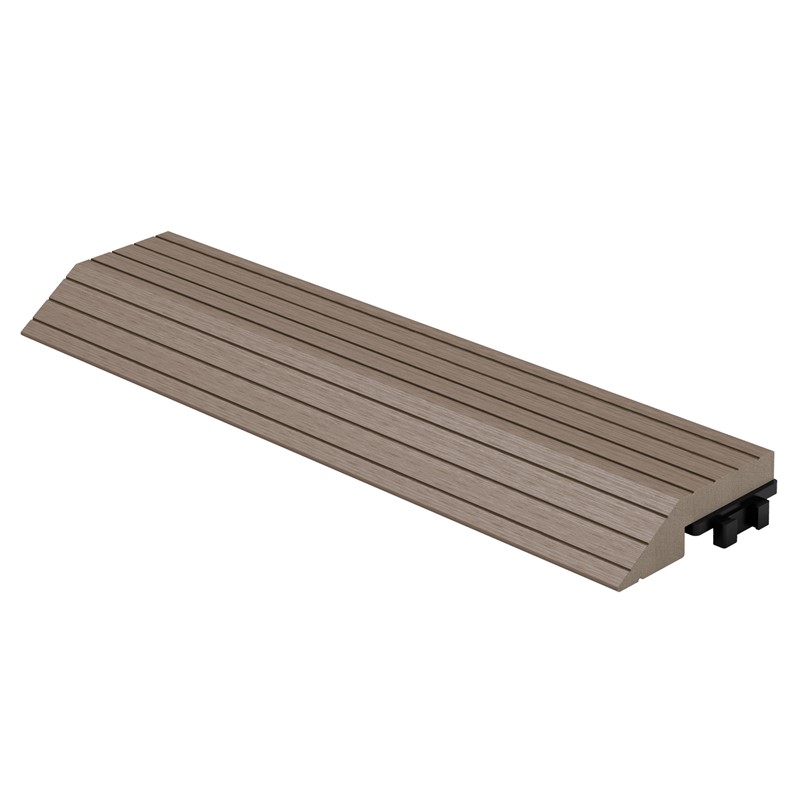 WPC Abschlussleiste 30x2x7,5 cm für WPC Bodenfliese gerade Dunkelbraun ML-Design WPC Abschlussleiste 30x2x7,5 cm für WPC Bodenfliese gerade Dunkelbraun ML-Design