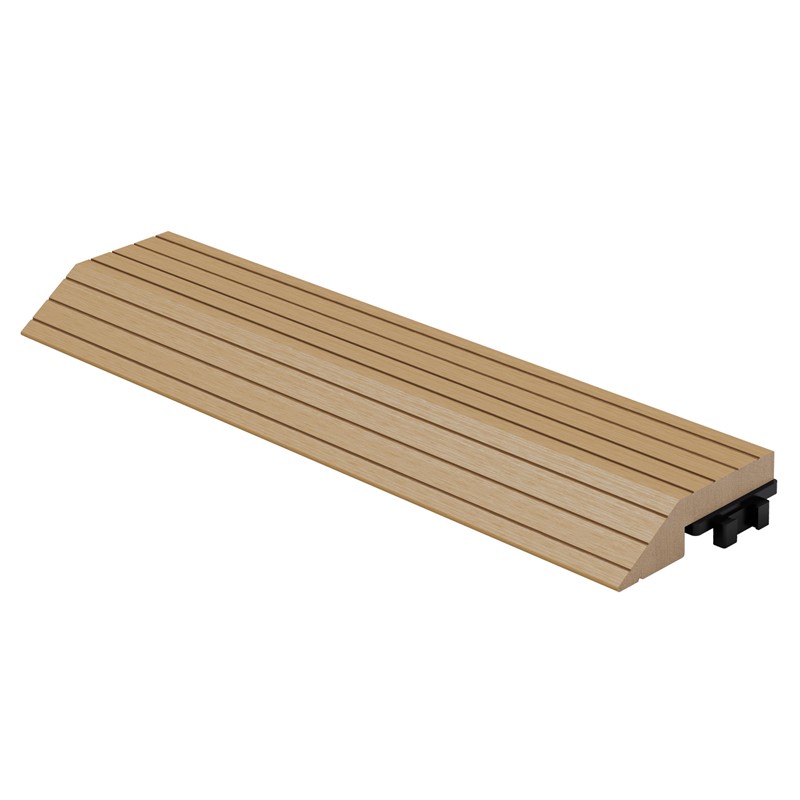 WPC Abschlussleiste 30x2x7,5 cm für WPC Bodenfliese gerade Teak ML-Design WPC Abschlussleiste 30x2x7,5 cm für WPC Bodenfliese gerade Teak ML-Design