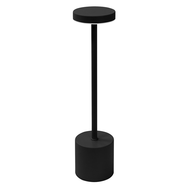 LED Tischlampe kabellos mit Touch, Schwarz Ø8x34,5cm Akku Tischleuchte USB-C ML-Design LED Tischlampe kabellos mit Touch, Schwarz Ø8x34,5cm Akku Tischleuchte USB-C ML-Design