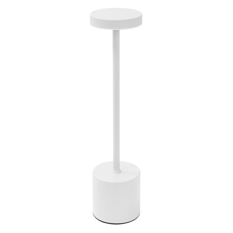 LED Tischlampe kabellos mit Touch, Weiß Ø8x34,5cm Akku Tischleuchte USB-C ML-Design LED Tischlampe kabellos mit Touch, Weiß Ø8x34,5cm Akku Tischleuchte USB-C ML-Design