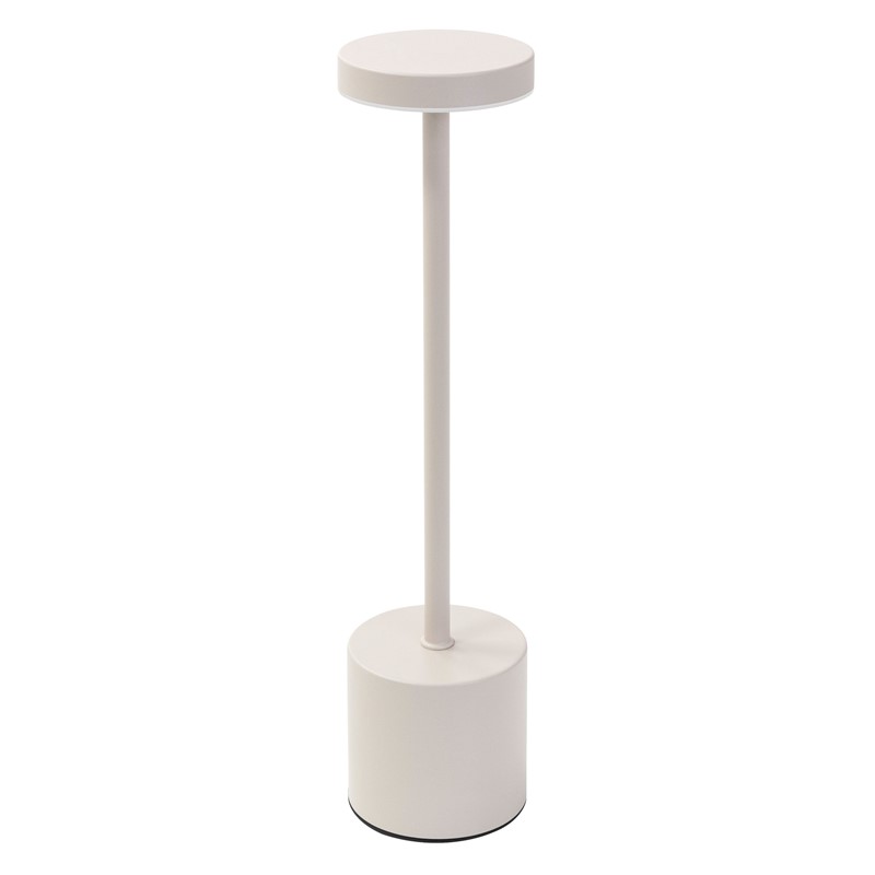 LED Tischlampe kabellos mit Touch, Creme Ø8x34,5cm Akku Tischleuchte USB-C ML-Design LED Tischlampe kabellos mit Touch, Creme Ø8x34,5cm Akku Tischleuchte USB-C ML-Design