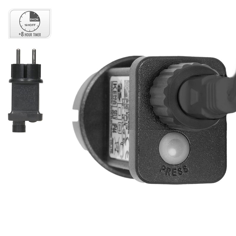 Cluster Lichterkette LED 36m, 480 LEDs Kaltweiß, 8 Leuchtmodi IP44 Innen/Außen