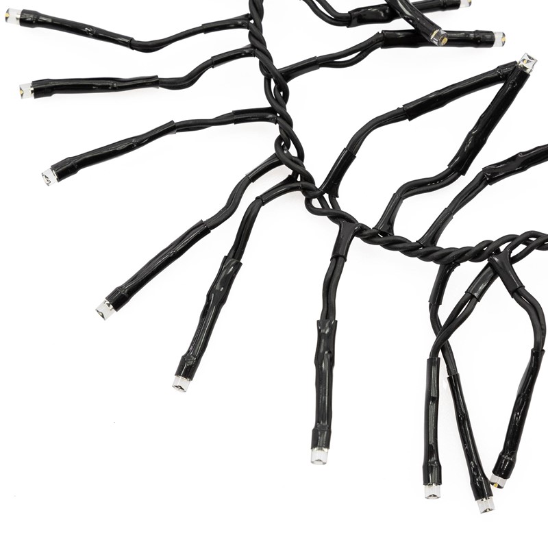 Cluster Lichterkette LED 5,5m, 768 LEDs Warmweiß, 8 Leuchtmodi IP44 Innen/Außen