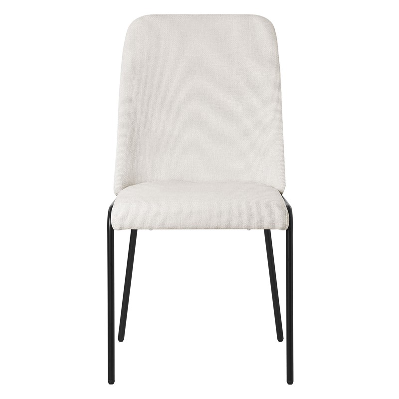 Esszimmerstühle 2er Set Beige mit Rückenlehne, Polsterstühle für Esszimmer & Küche ML-Design