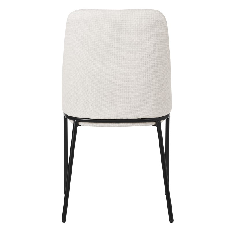 Esszimmerstühle 2er Set Beige mit Rückenlehne, Polsterstühle für Esszimmer & Küche ML-Design