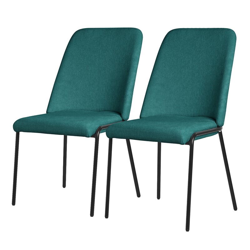 Esszimmerstühle 2er Set Petrol mit Rückenlehne, Polsterstühle für Esszimmer & Küche ML-Design Esszimmerstühle 2er Set Petrol mit Rückenlehne, Polsterstühle für Esszimmer & Küche ML-Design