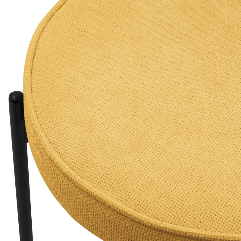Esszimmerstühle 2er Set Senf mit Rückenlehne, Polsterstühle für Esszimmer & Küche ML-Design