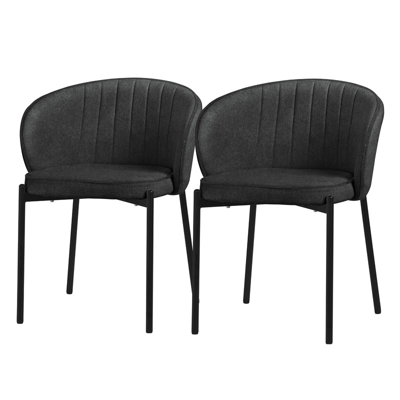 2er Set Esszimmerstühle mit Rücken- & Armlehne Anthrazit mit Metallbeinen bis 120 kg ML-Design 2er Set Esszimmerstühle mit Rücken- & Armlehne Anthrazit mit Metallbeinen bis 120 kg ML-Design