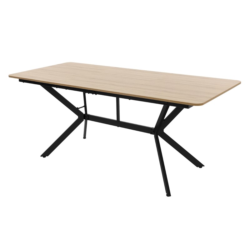 Esstisch aus Holz 180x80x75 cm Hellbraun Esszimmertisch für 6 Personen ML-Design Esstisch aus Holz 180x80x75 cm Hellbraun Esszimmertisch für 6 Personen ML-Design
