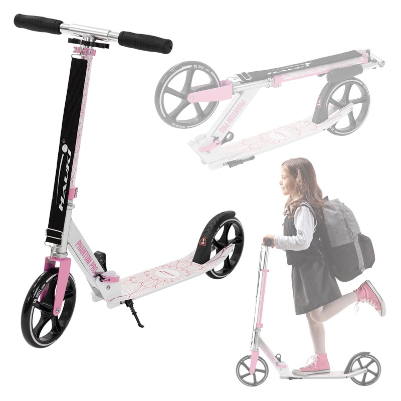 Cityroller Rosa klappbar und höhenverstellbar Scooter mit XXL-Räder Hauki– Tetroller & Kickscooter Cityroller Rosa klappbar und höhenverstellbar Scooter mit XXL-Räder Hauki– Tetroller & Kickscooter