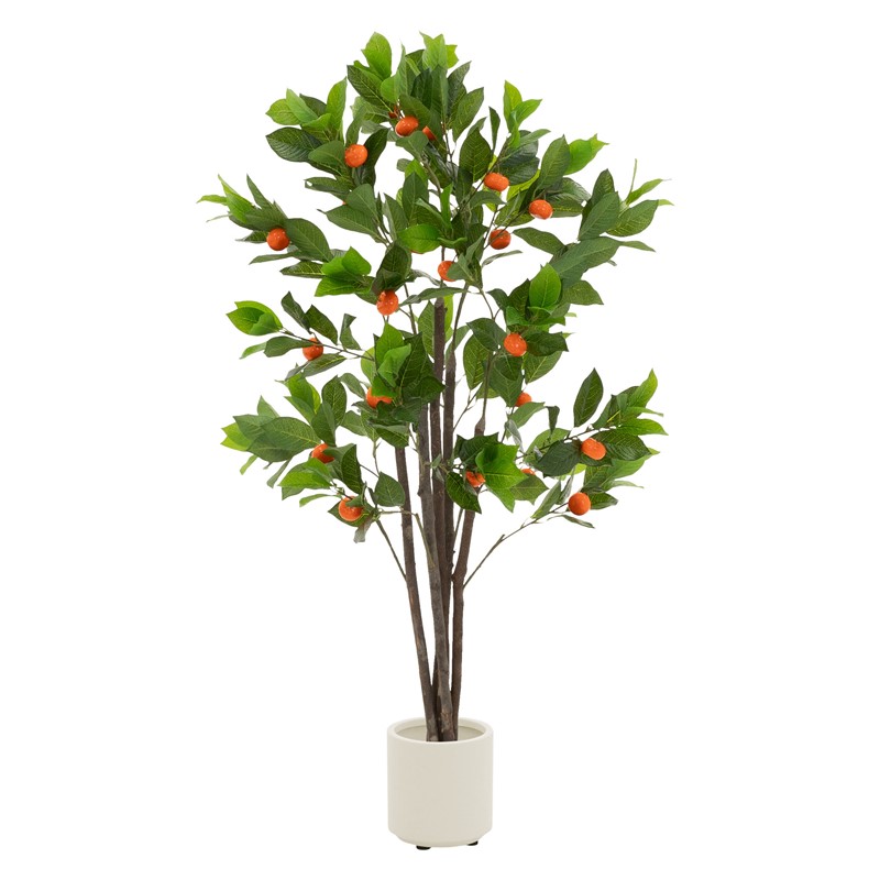 Künstlicher Orangenbaum 130 cm Kunstpflanze im Topf mit Früchten ML-Design Künstlicher Orangenbaum 130 cm Kunstpflanze im Topf mit Früchten ML-Design