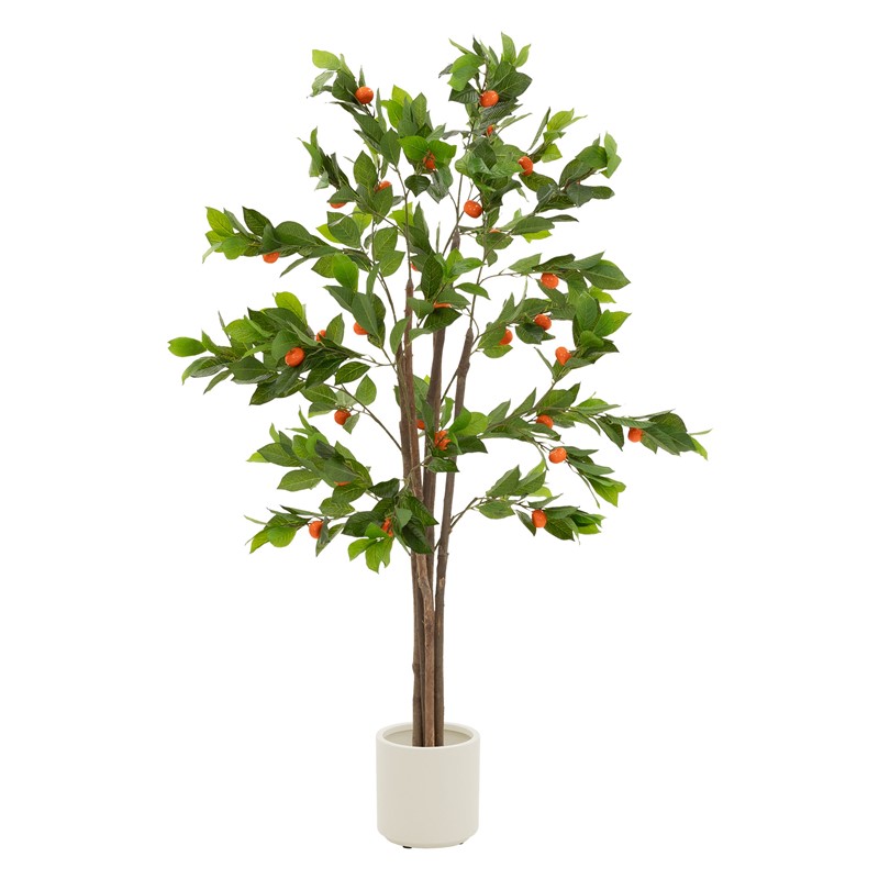 Künstlicher Orangenbaum 160 cm Kunstpflanze im Topf mit Früchten ML-Design Künstlicher Orangenbaum 160 cm Kunstpflanze im Topf mit Früchten ML-Design