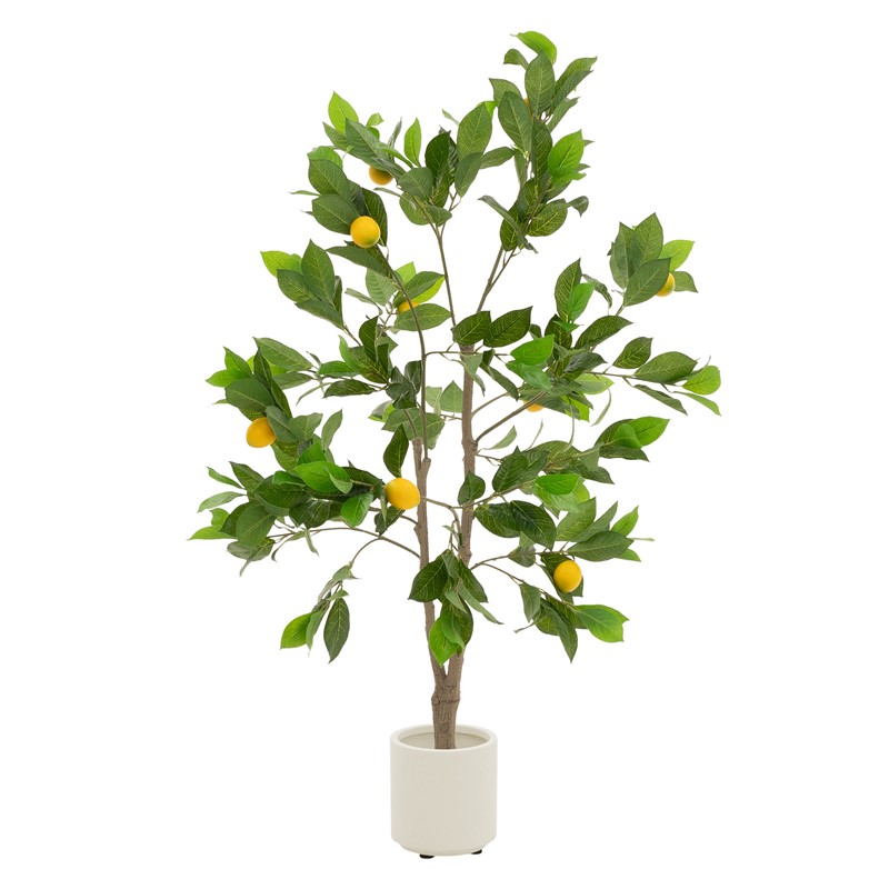 Künstlicher Zitronenbaum 130 cm Kunstpflanze im Topf mit Früchten ML-Design Künstlicher Zitronenbaum 130 cm Kunstpflanze im Topf mit Früchten ML-Design