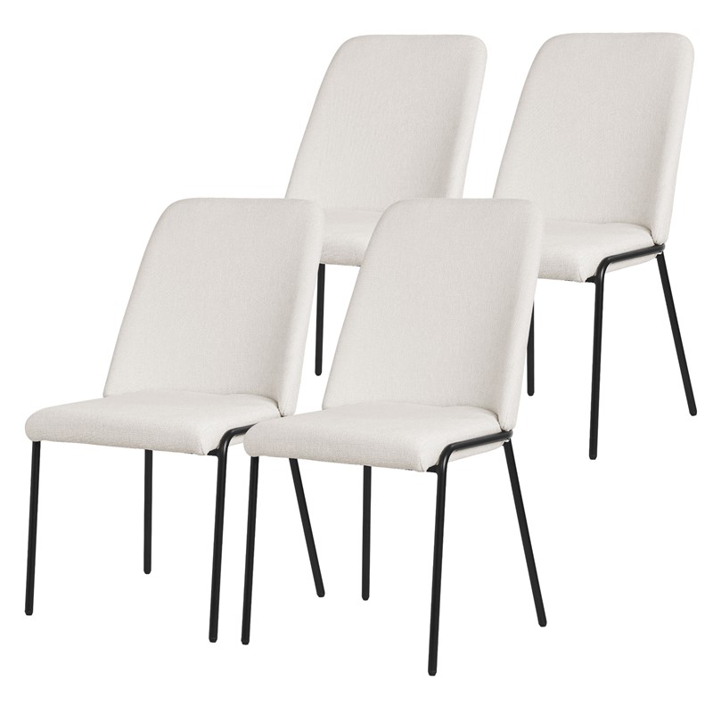 Esszimmerstühle 4er Set Beige mit Rückenlehne, Polsterstühle für Esszimmer & Küche ML-Design Esszimmerstühle 4er Set Beige mit Rückenlehne, Polsterstühle für Esszimmer & Küche ML-Design