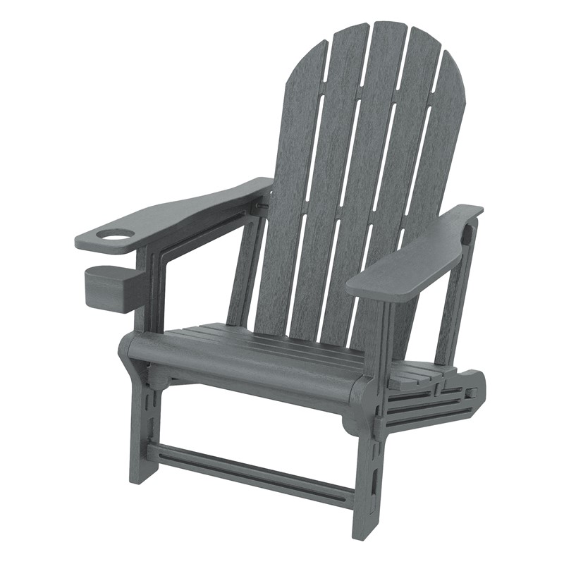 Gartenstuhl Adirondack Stuhl Sonnenstuhl wetterfest aus HDPE Kunststoff bis 180 kg Grau Gartensessel ML-Design Gartenstuhl Adirondack Stuhl Sonnenstuhl wetterfest aus HDPE Kunststoff bis 180 kg Grau Gartensessel ML-Design