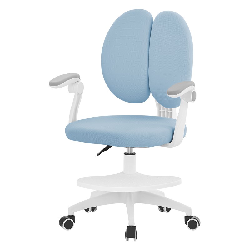 Kinderschreibtischstuhl ergonomisch 95-107 cm Blau, 360° Drehbarer Jungendstuhl, Kinderstuhl mit Rückenlehne & Armlehnen ML-Design Kinderschreibtischstuhl ergonomisch 95-107 cm Blau, 360° Drehbarer Jungendstuhl, Kinderstuhl mit Rückenlehne & Armlehnen ML-Design