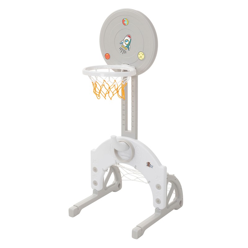 Kinder Basketballkorb Set 3-in-1 Basketballständer höhenverstellbar mit Basketballkorb, Fußballtor & Ringwurfspiel inkl. Bälle & Wurfringe Joyz Kinder Basketballkorb Set 3-in-1 Basketballständer höhenverstellbar mit Basketballkorb, Fußballtor & Ringwurfspiel inkl. Bälle & Wurfringe Joyz