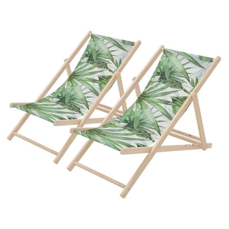 2er Set Gartenliege aus Holz in Palme Grün-Weiß klappbarer Beachstuhl Strandstuhl Strandliege Liegestuhl Sonnenliege Relaxliege 2er Set Gartenliege aus Holz in Palme Grün-Weiß klappbarer Beachstuhl Strandstuhl Strandliege Liegestuhl Sonnenliege Relaxliege